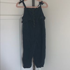 Zara Corduroy Navy Jumpsuit